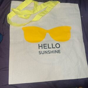 It cosmetics hello sunshine tote bag